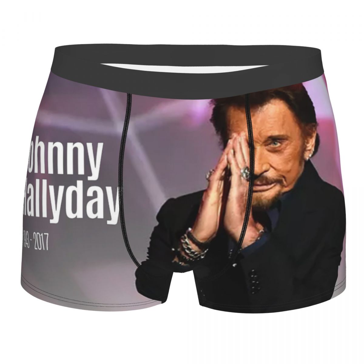 3D Printing Rock - Мужские боксерские шорты Rock Johnny Hallyday