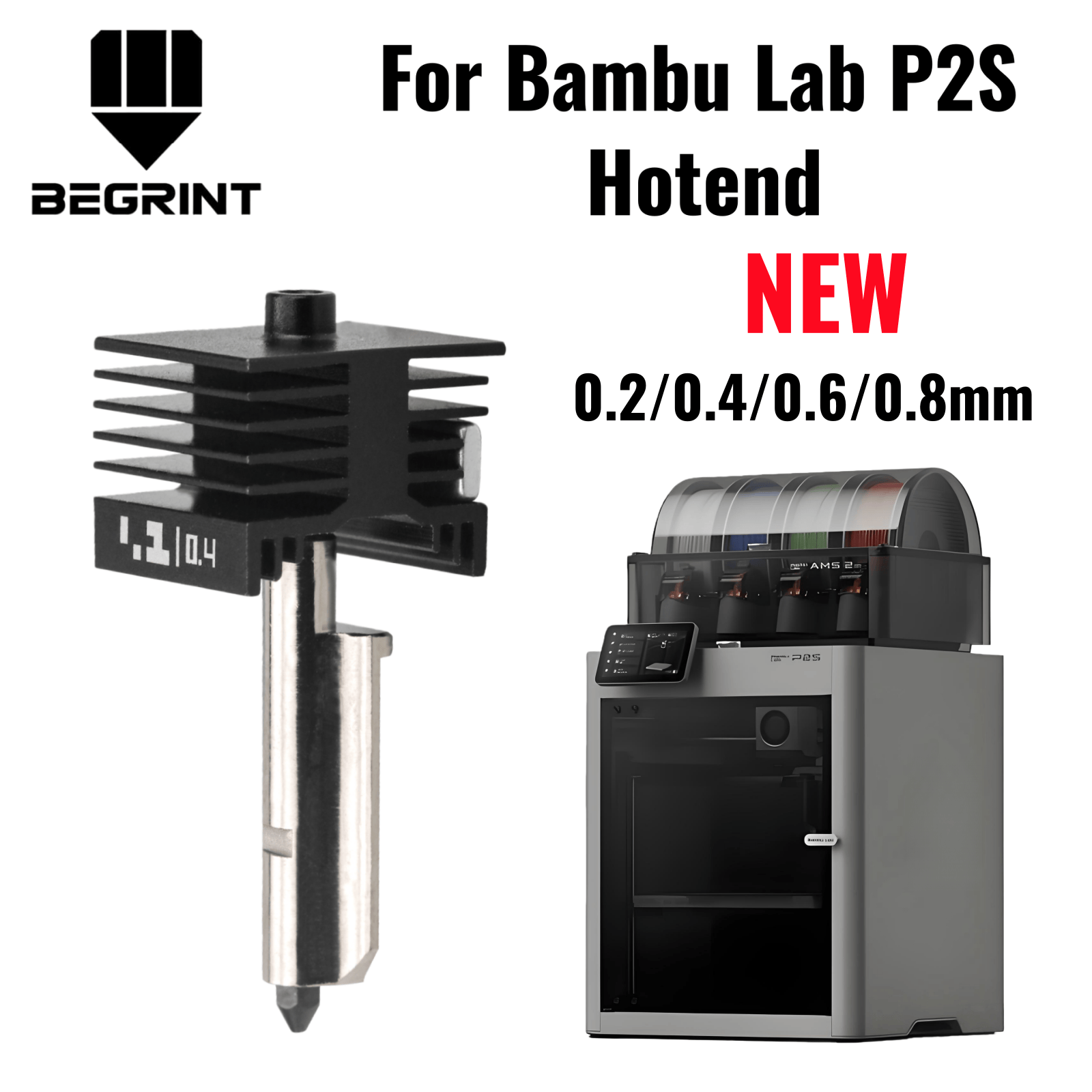 3D Printing Bambu Lab - Модернизированный хотэнд для Bambu Lab P2S