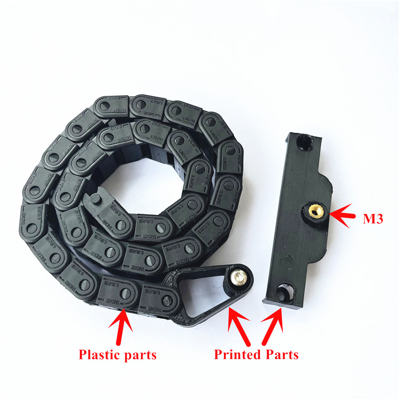 Пластиковая цепь для фонарика  – обзор и цена 3D Printer Cable Chain