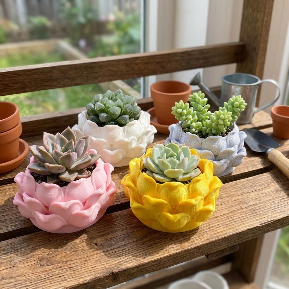 Кашпо для суккулентов в форме  – обзор и цена 3D Printing Vase